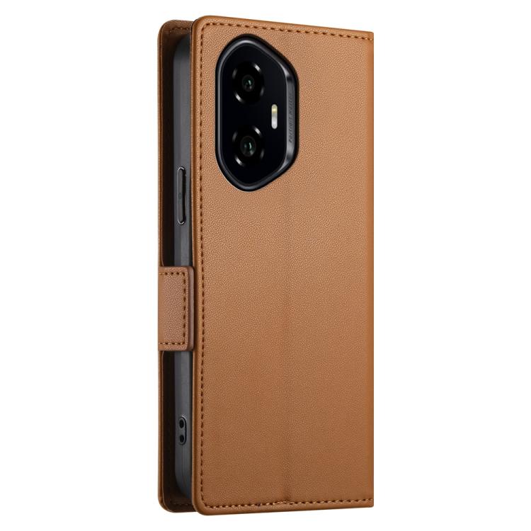 For Honor 300 Pro / 300 Ultra Side Buckle Magnetic Frosted Leather Phone Case