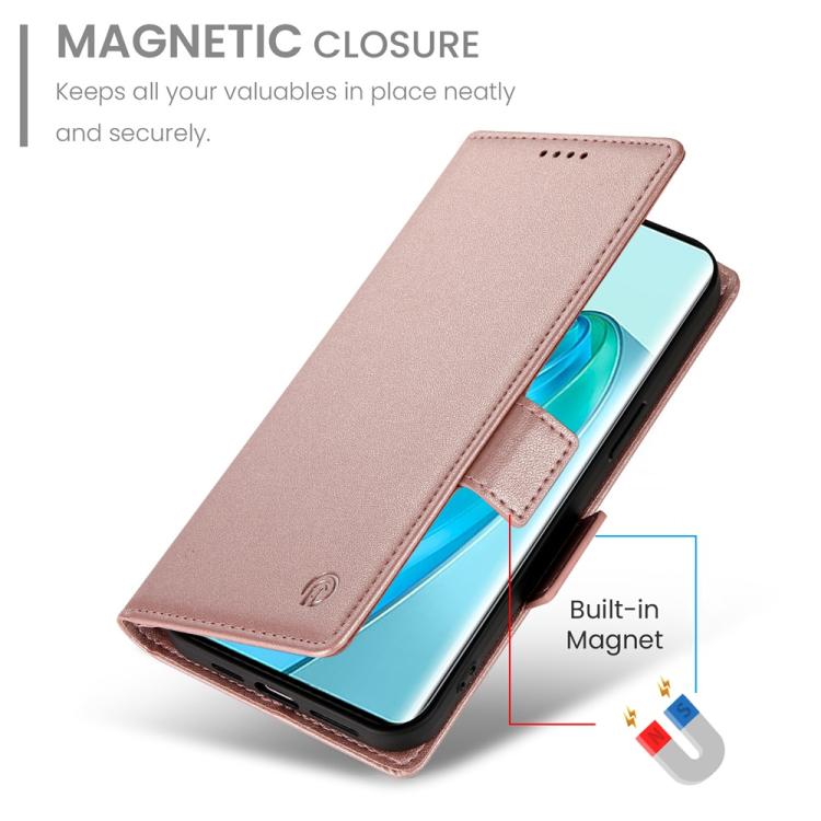 For Honor X9c Global / Magic7 Lite Side Buckle Magnetic Frosted Leather Phone Case