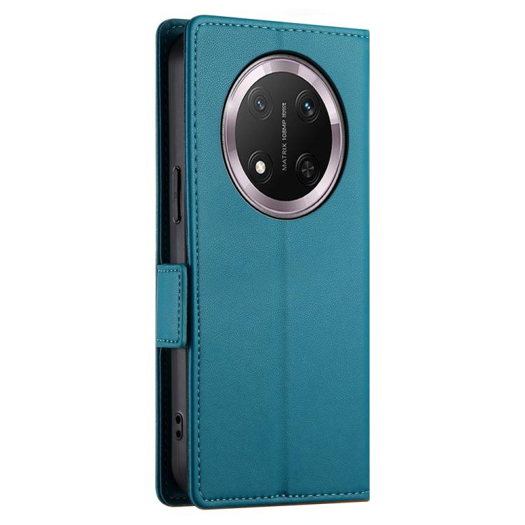 For Honor X9c Global / Magic7 Lite Side Buckle Magnetic Frosted Leather Phone Case