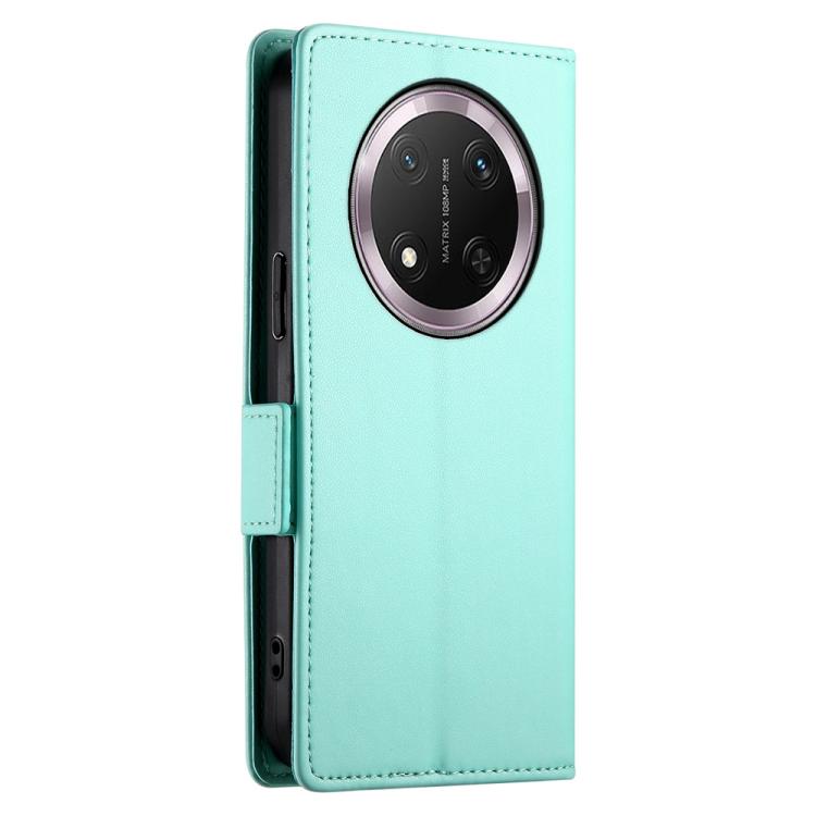 For Honor X9c Global / Magic7 Lite Side Buckle Magnetic Frosted Leather Phone Case