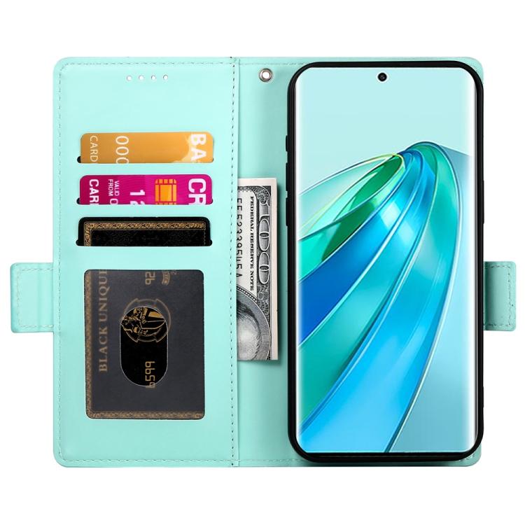 For Honor X9c Global / Magic7 Lite Side Buckle Magnetic Frosted Leather Phone Case