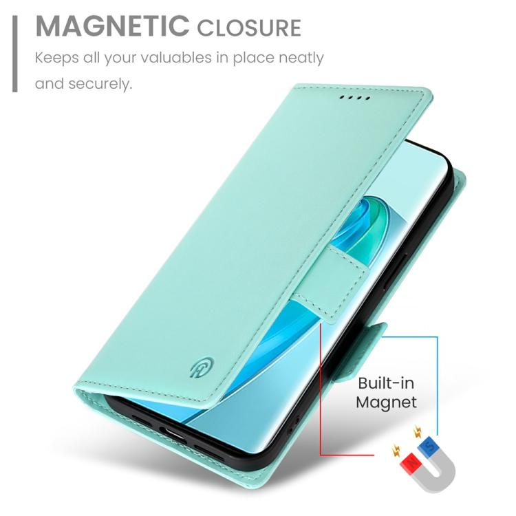 For Honor X9c Global / Magic7 Lite Side Buckle Magnetic Frosted Leather Phone Case