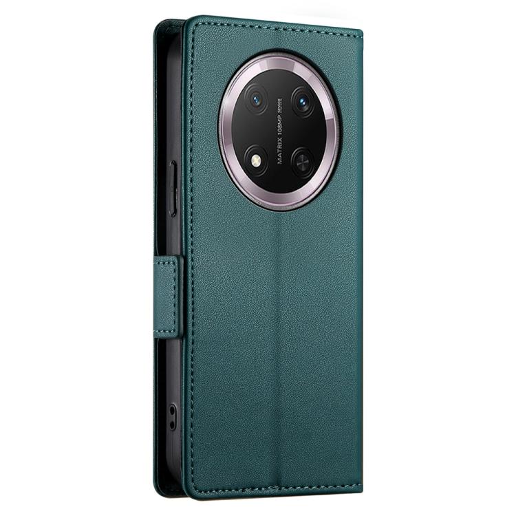 For Honor X9c Global / Magic7 Lite Side Buckle Magnetic Frosted Leather Phone Case