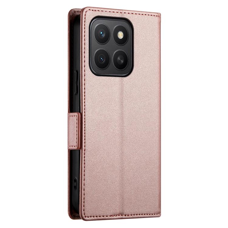 For Honor X8c 4G Side Buckle Magnetic Frosted Leather Phone Case