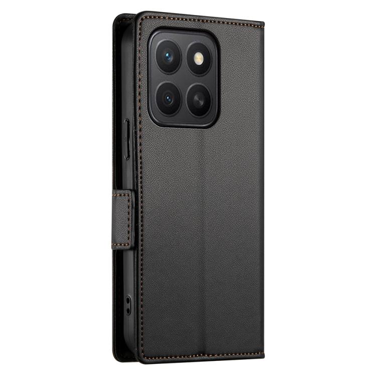 For Honor X8c 4G Side Buckle Magnetic Frosted Leather Phone Case