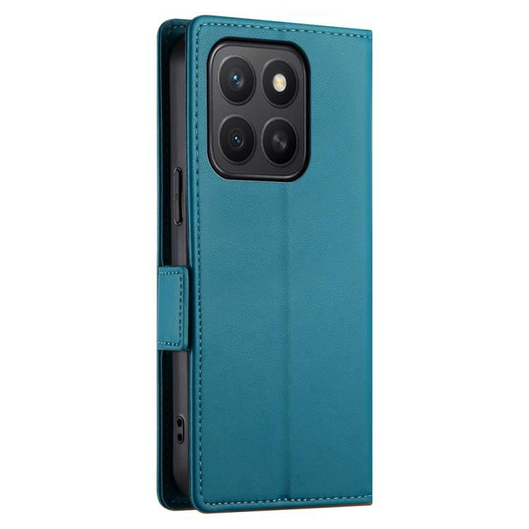 For Honor X8c 4G Side Buckle Magnetic Frosted Leather Phone Case