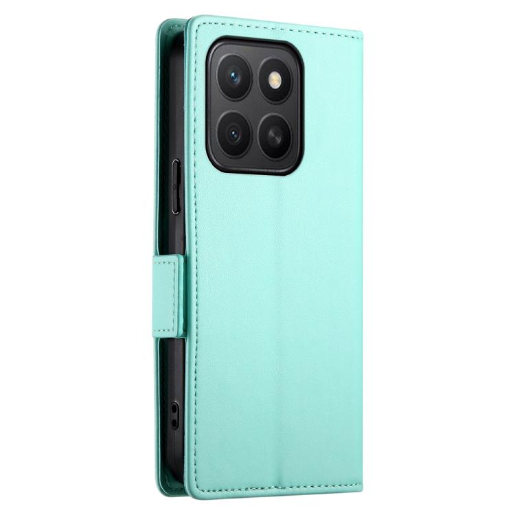 For Honor X8c 4G Side Buckle Magnetic Frosted Leather Phone Case