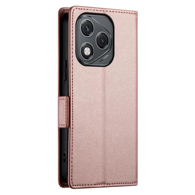 For Honor 400 Lite Global Side Buckle Magnetic Frosted Leather Phone Case