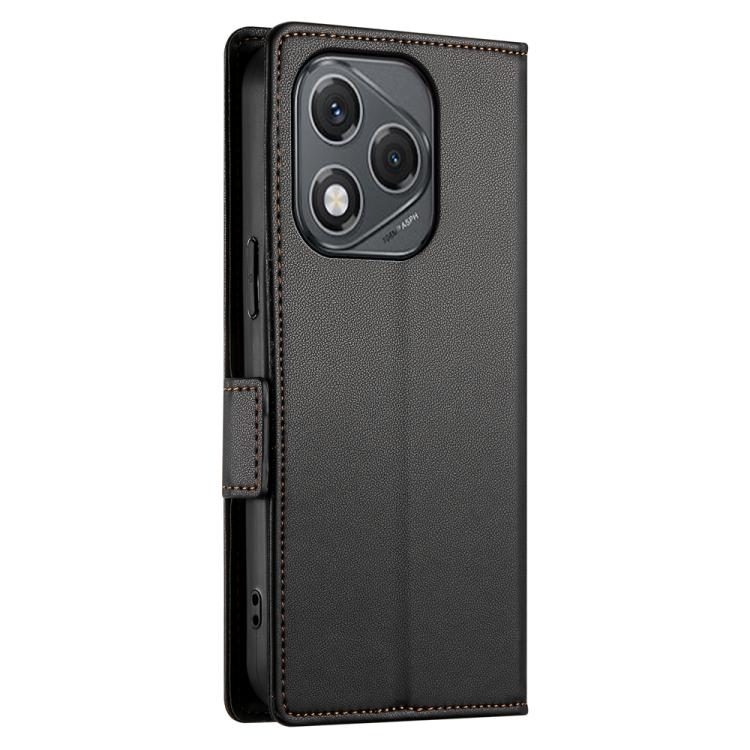 For Honor 400 Lite Global Side Buckle Magnetic Frosted Leather Phone Case