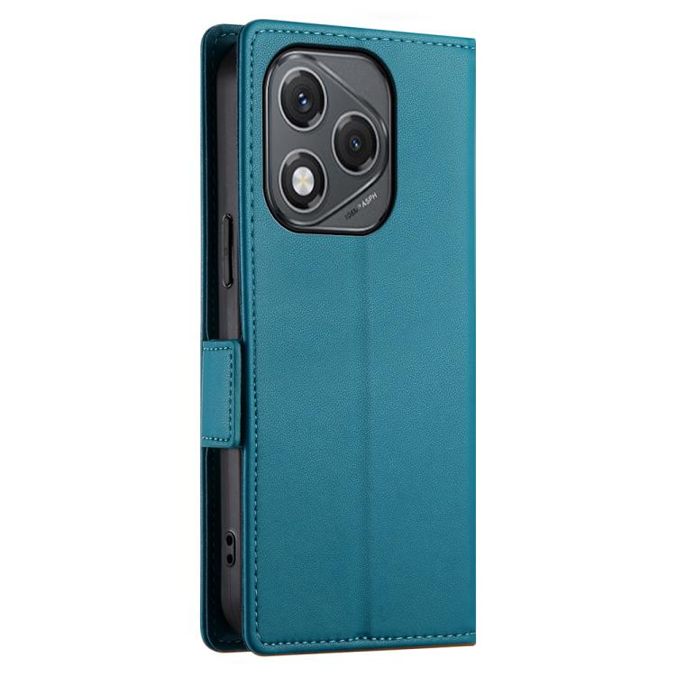 For Honor 400 Lite Global Side Buckle Magnetic Frosted Leather Phone Case