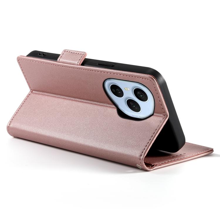 For Honor 400 Pro Global 160.8mm Side Buckle Magnetic Frosted Leather Phone Case