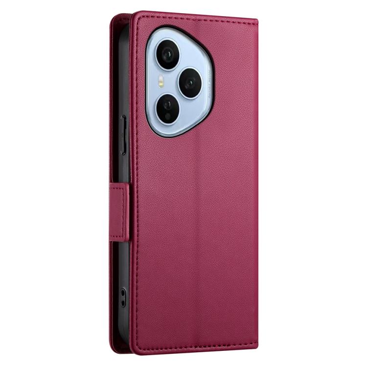 For Honor 400 Pro Global 160.8mm Side Buckle Magnetic Frosted Leather Phone Case