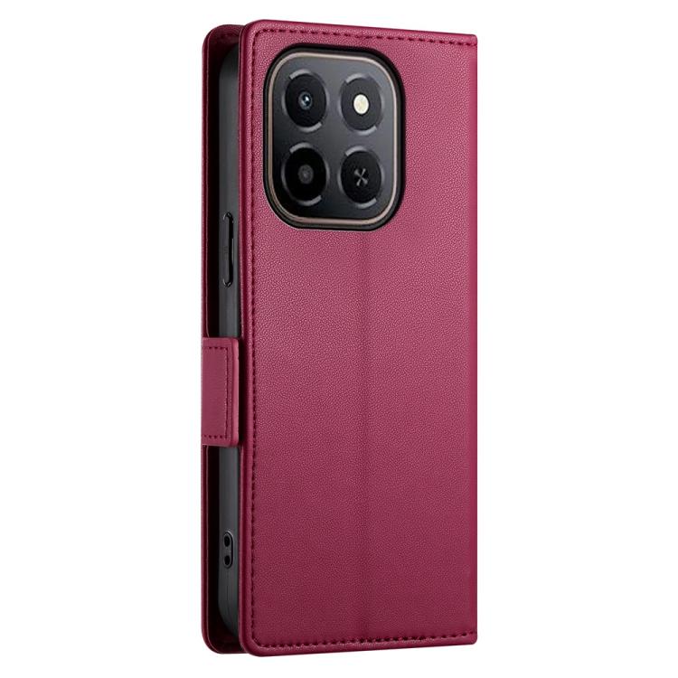 For Honor X6c 4G / X5b / X5b Plus Side Buckle Magnetic Frosted Leather Phone Case