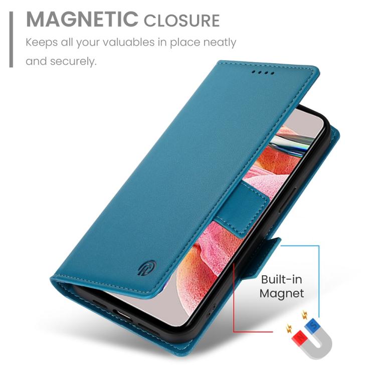 For Honor X6c 4G / X5b / X5b Plus Side Buckle Magnetic Frosted Leather Phone Case