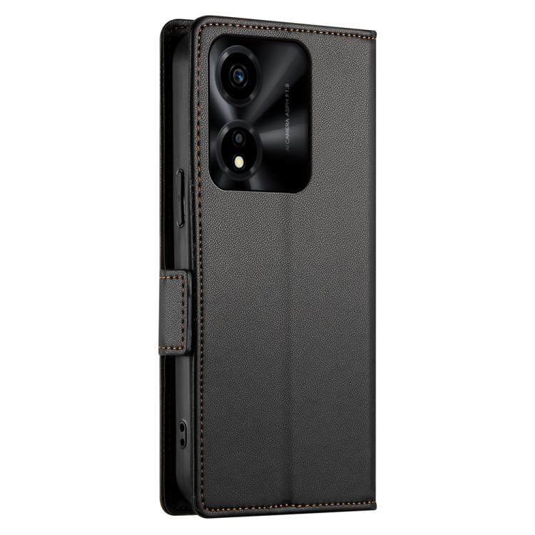 For Honor X5c Plus Side Buckle Magnetic Frosted Leather Phone Case