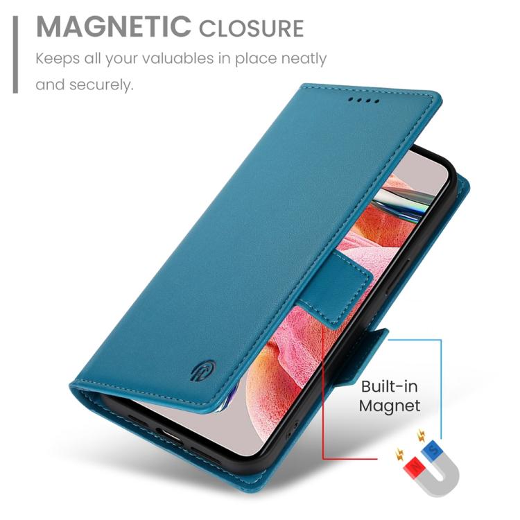 For Honor X5c Plus Side Buckle Magnetic Frosted Leather Phone Case
