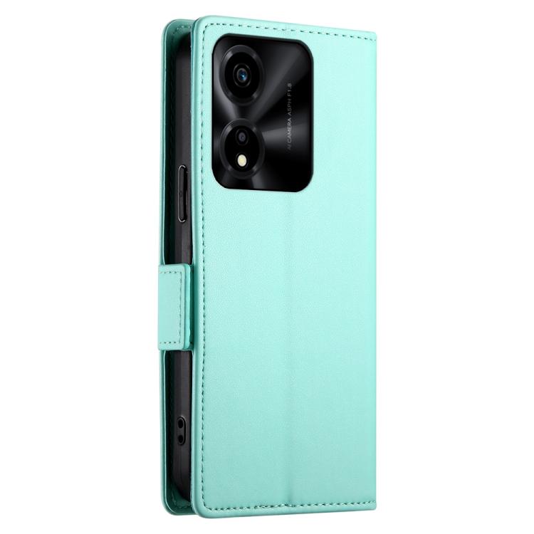For Honor X5c Plus Side Buckle Magnetic Frosted Leather Phone Case
