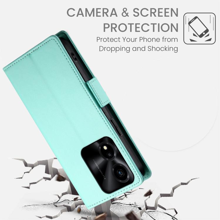 For Honor X5c Plus Side Buckle Magnetic Frosted Leather Phone Case