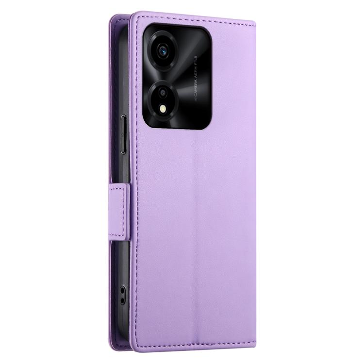 For Honor X5c Plus Side Buckle Magnetic Frosted Leather Phone Case