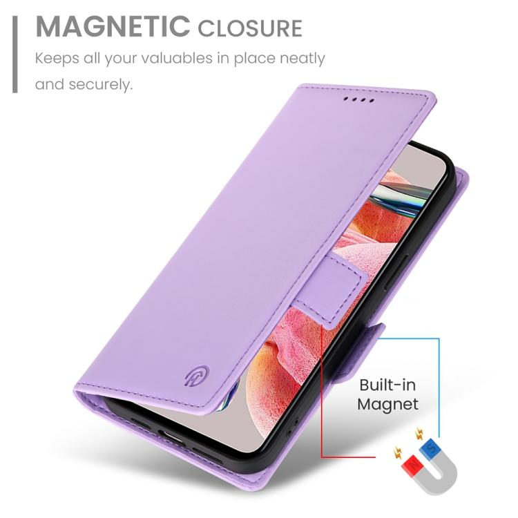 For Honor X5c Plus Side Buckle Magnetic Frosted Leather Phone Case