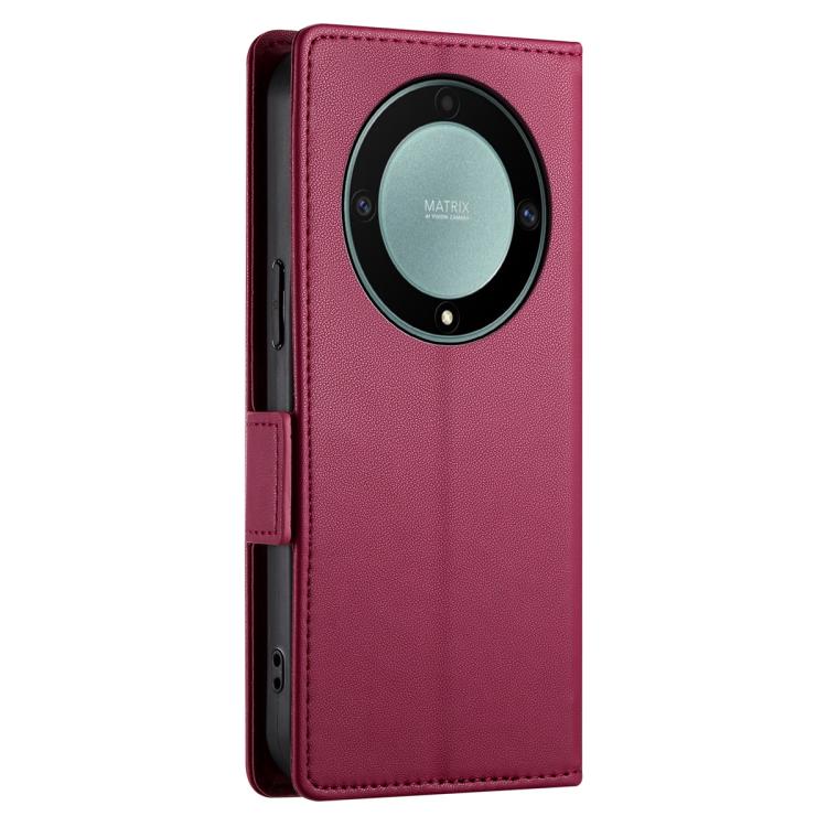 For Honor X9d 5G / X70 5G Side Buckle Magnetic Frosted Leather Phone Case