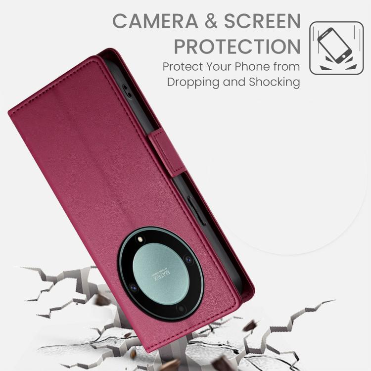 For Honor X9d 5G / X70 5G Side Buckle Magnetic Frosted Leather Phone Case