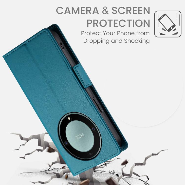 For Honor X9d 5G / X70 5G Side Buckle Magnetic Frosted Leather Phone Case