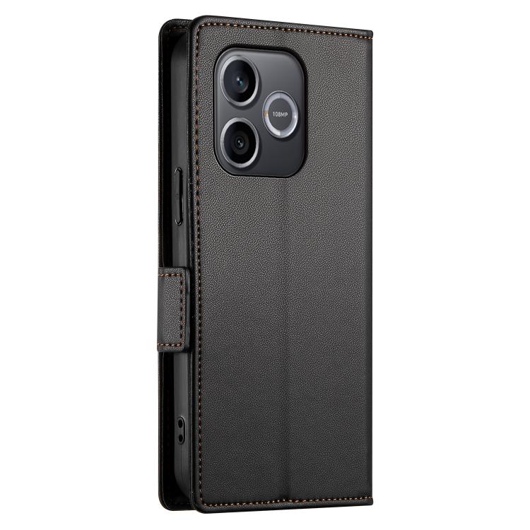 For Honor 600 Lite Global Side Buckle Magnetic Frosted Leather Phone Case
