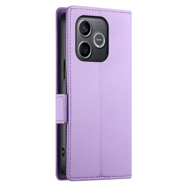 For Honor 600 Lite Global Side Buckle Magnetic Frosted Leather Phone Case