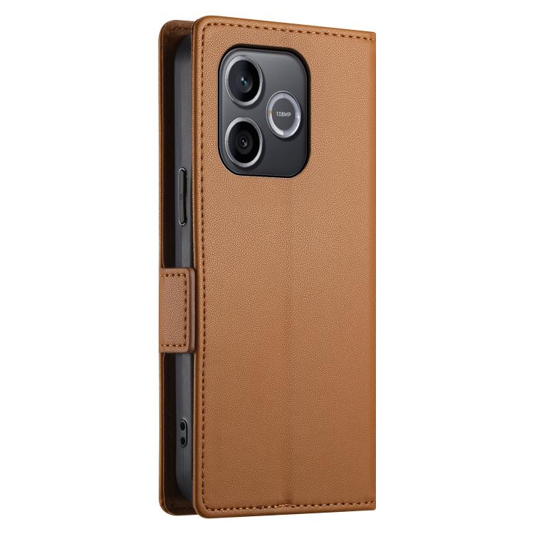 For Honor 600 Lite Global Side Buckle Magnetic Frosted Leather Phone Case