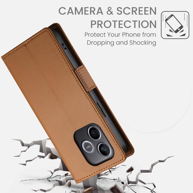 For Honor 600 Lite Global Side Buckle Magnetic Frosted Leather Phone Case