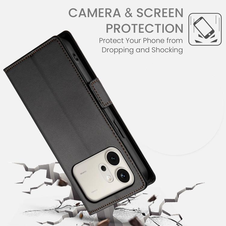 For Honor 600 Global / 600 Pro Global Side Buckle Magnetic Frosted Leather Phone Case