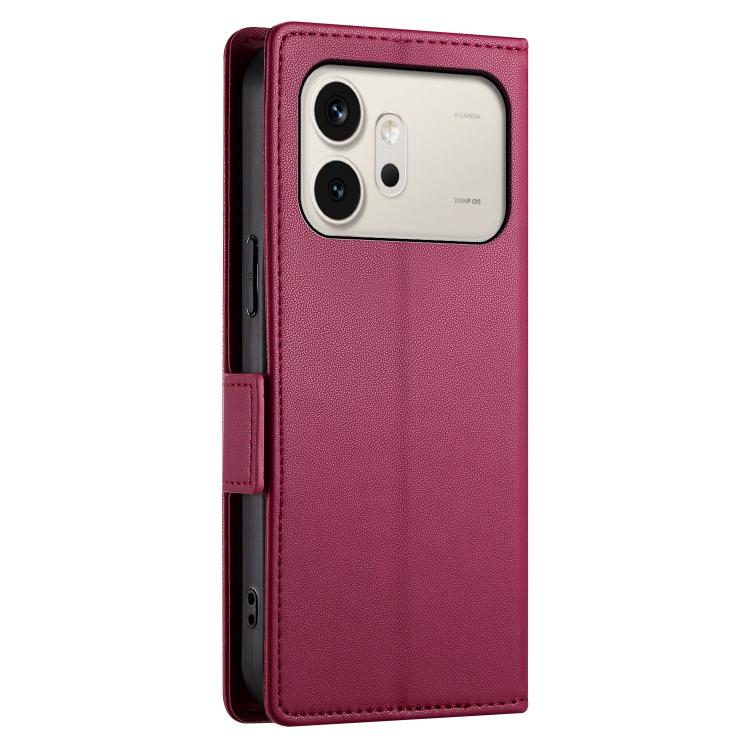 For Honor 600 Global / 600 Pro Global Side Buckle Magnetic Frosted Leather Phone Case