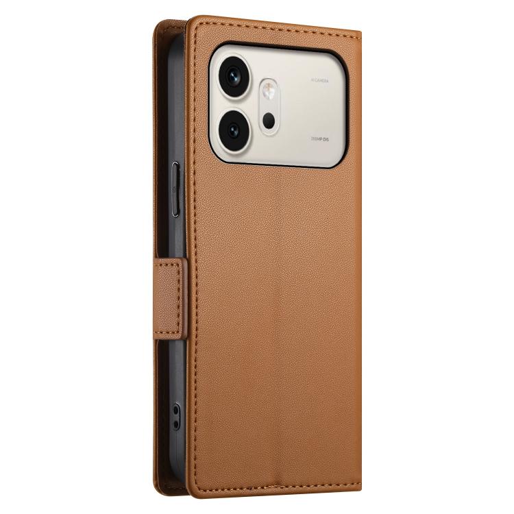 For Honor 600 Global / 600 Pro Global Side Buckle Magnetic Frosted Leather Phone Case