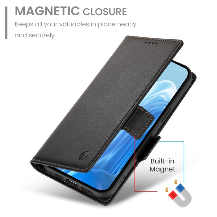 For Samsung Galaxy M35 Side Buckle Magnetic Frosted Leather Phone Case