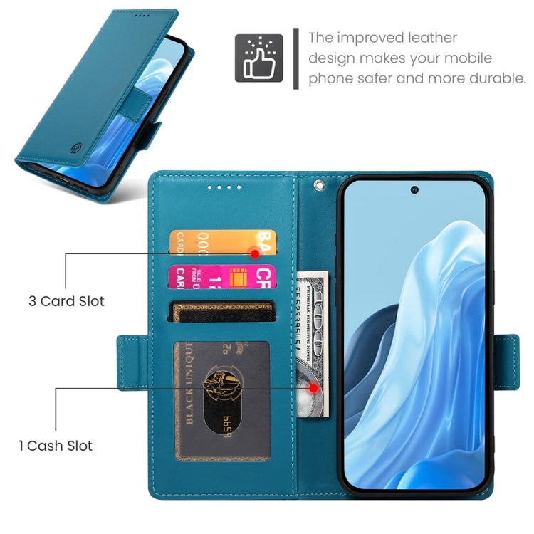 For Samsung Galaxy M35 Side Buckle Magnetic Frosted Leather Phone Case