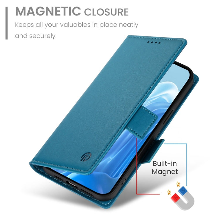 For Samsung Galaxy M35 Side Buckle Magnetic Frosted Leather Phone Case