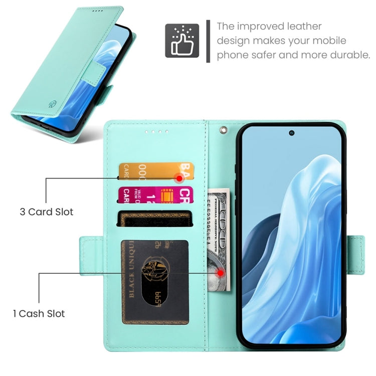 For Samsung Galaxy M35 Side Buckle Magnetic Frosted Leather Phone Case