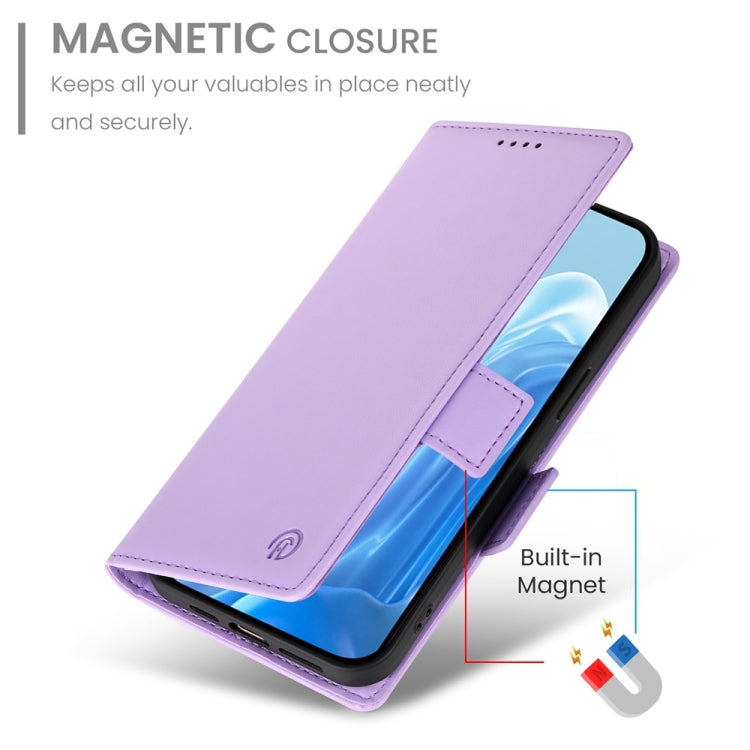 For Samsung Galaxy M35 Side Buckle Magnetic Frosted Leather Phone Case