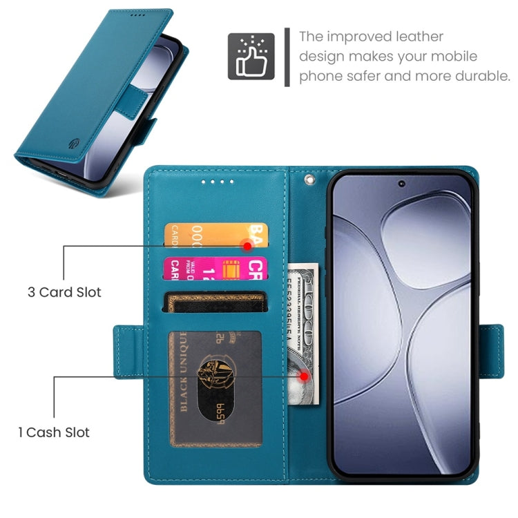 For Redmi K70 Ultra Side Buckle Magnetic Frosted Leather Phone Case