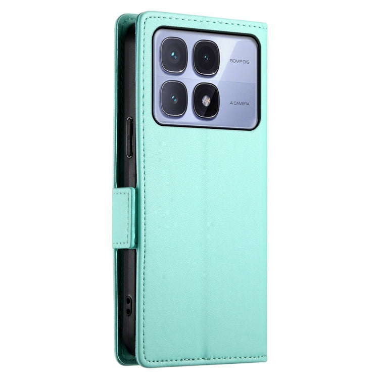 For Redmi K70 Ultra Side Buckle Magnetic Frosted Leather Phone Case
