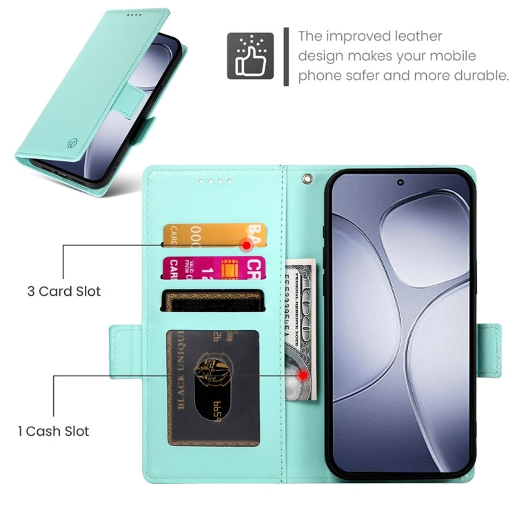 For Redmi K70 Ultra Side Buckle Magnetic Frosted Leather Phone Case
