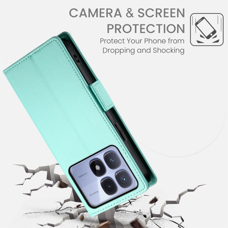 For Redmi K70 Ultra Side Buckle Magnetic Frosted Leather Phone Case