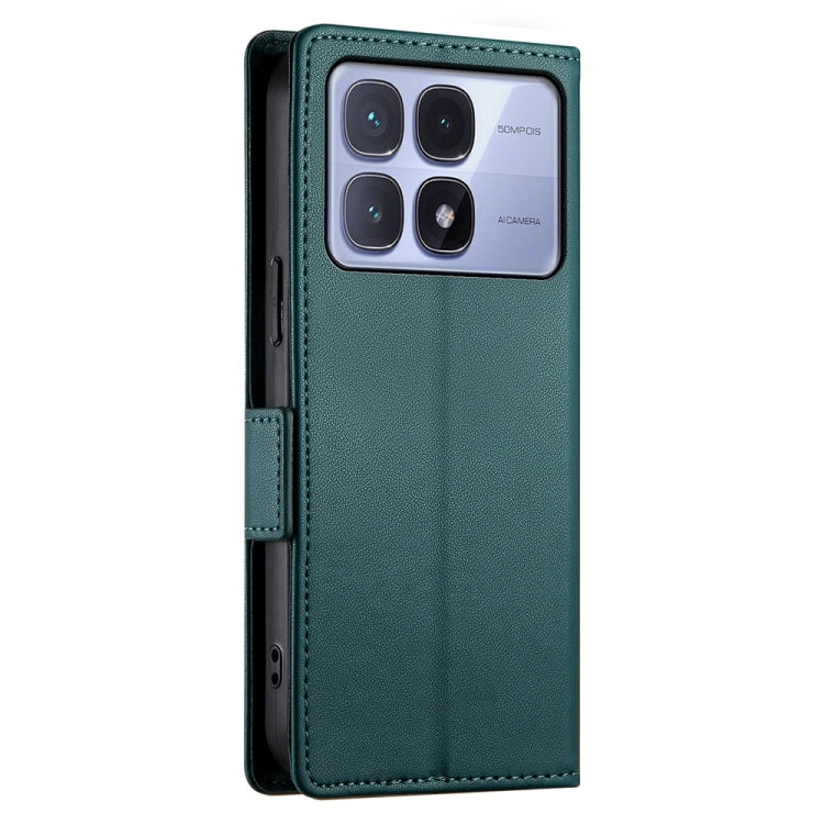 For Redmi K70 Ultra Side Buckle Magnetic Frosted Leather Phone Case