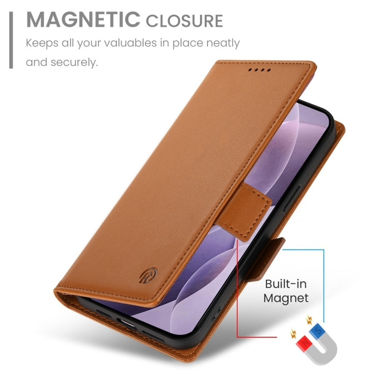 For Redmi K70 Ultra Side Buckle Magnetic Frosted Leather Phone Case