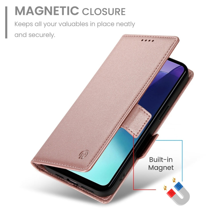 For Redmi 14C 4G Side Buckle Magnetic Frosted Leather Phone Case