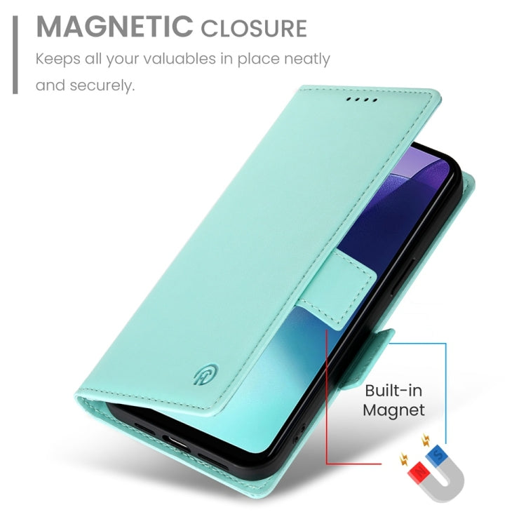 For Redmi 14C 4G Side Buckle Magnetic Frosted Leather Phone Case