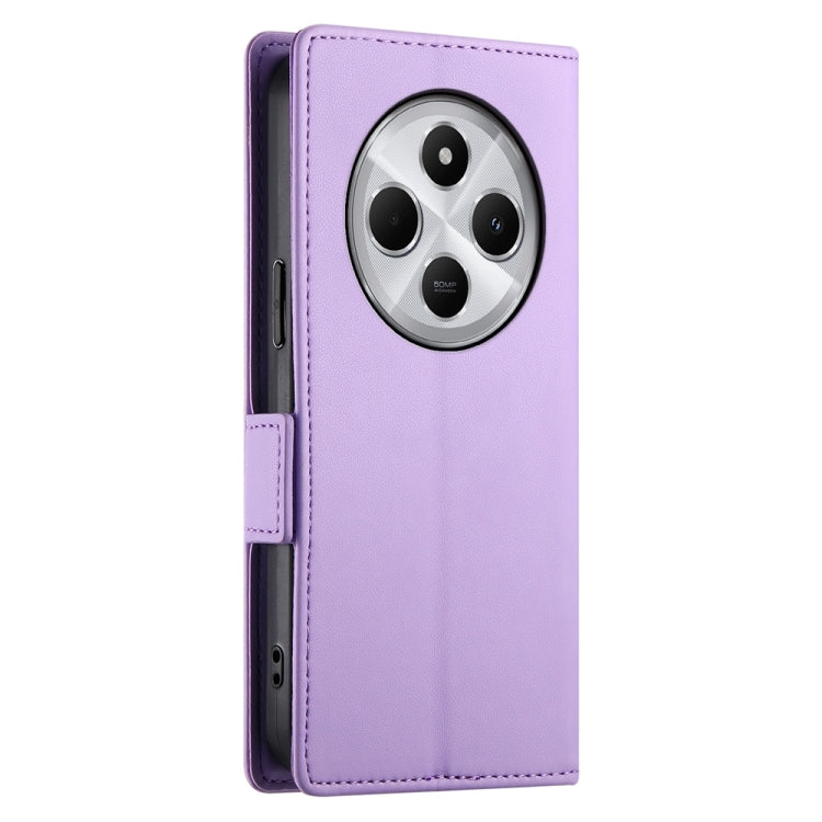 For Redmi 14C 4G Side Buckle Magnetic Frosted Leather Phone Case