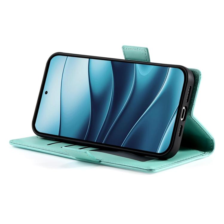 For Redmi Note 14 4G 163.25mm Global Side Buckle Magnetic Frosted Leather Phone Case