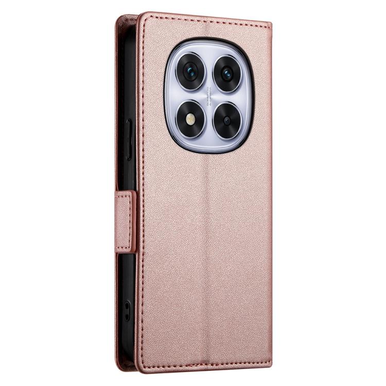 For Redmi Note 14 Pro 4G Side Buckle Magnetic Frosted Leather Phone Case